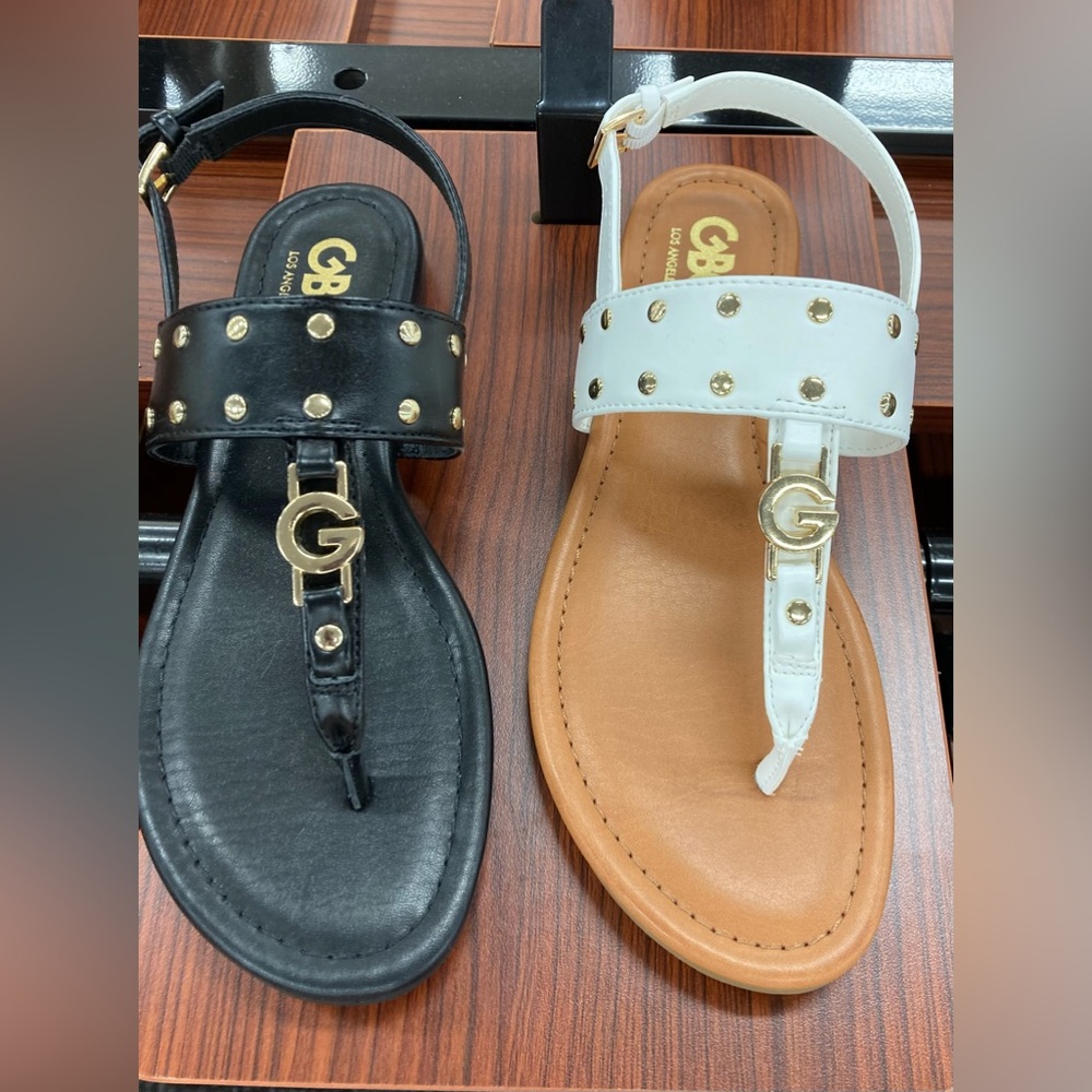 Guess thong sandals white or black $25 Each Or 2 For $45